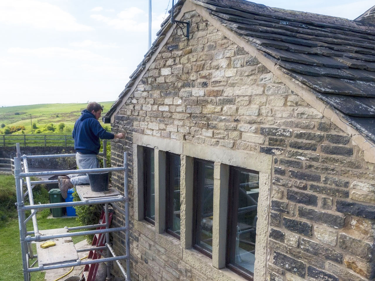 Stone Gable Pointing